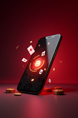 Spinline casino-app på en smarttelefon